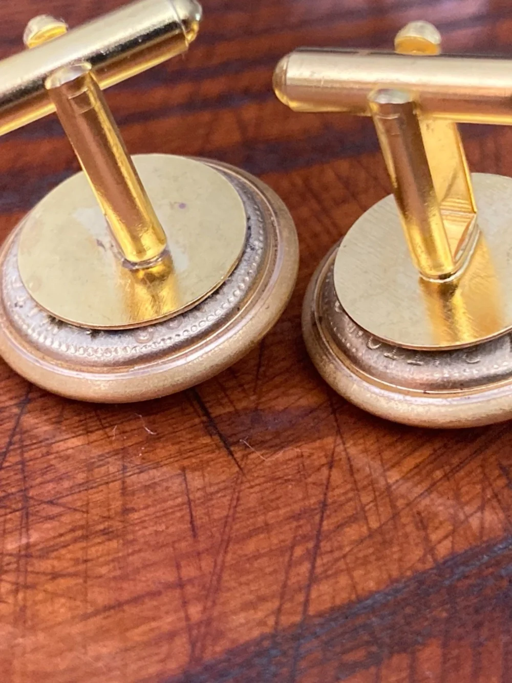 Vintage U.S. Navy Eagle Anchor Scovill Cufflinks – Rolled Gold Handmade